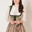 Kruger Midi Dirndl 2pcs. 60cm "Danila" grun (low stock)