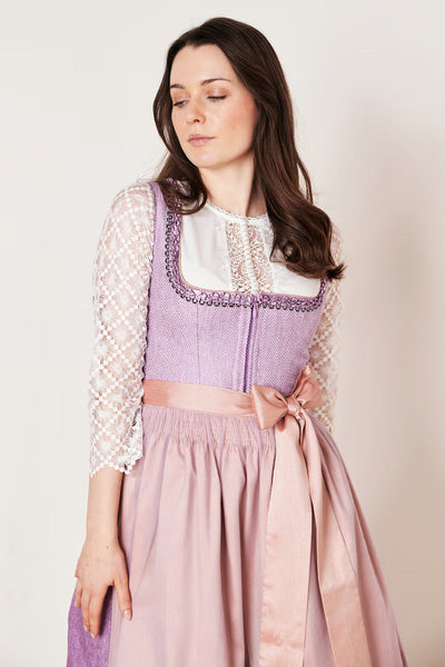 Kruger Midi Dirndl 2pcs. 60cm "Amaya" purple