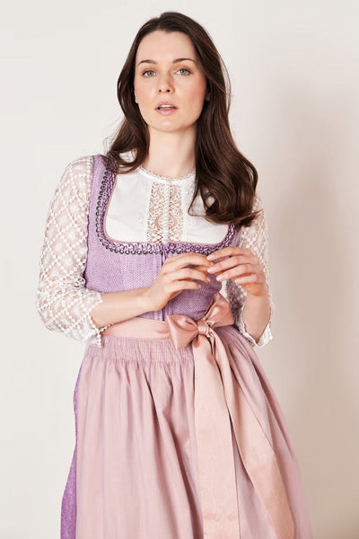 Kruger Long Dirndl 2pcs. 70cm "Amaya" purple (50)