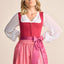 Kruger Midi Dirndl 2pcs. 60cm "Flaminia" berry (36,40,42) low stock