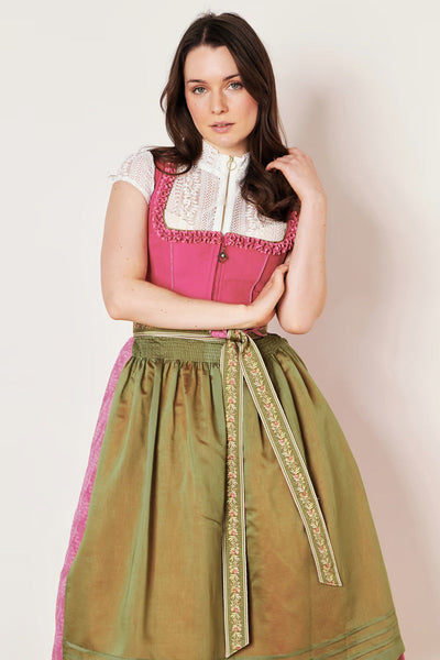 Kruger Long Dirndl 2pcs. 70cm "Leevke" red (50) low stock