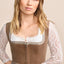 (new) Kruger Midi Dirndl 2pcs. 60cm "Elinda" brown