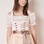 Kruger Mini Dirndl 2pcs. 50cm "Laticia" pink