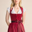 Kruger Mini Dirndl 2pcs. 60cm "Joelina" red (40,44,46)