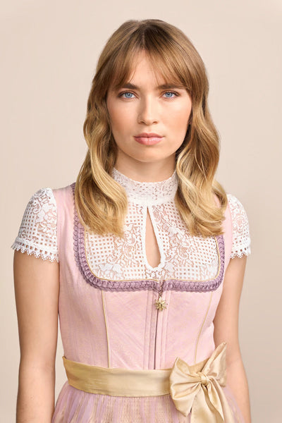 Kruger Midi Dirndl 2pcs. 60cm "Jiska" pink (34)