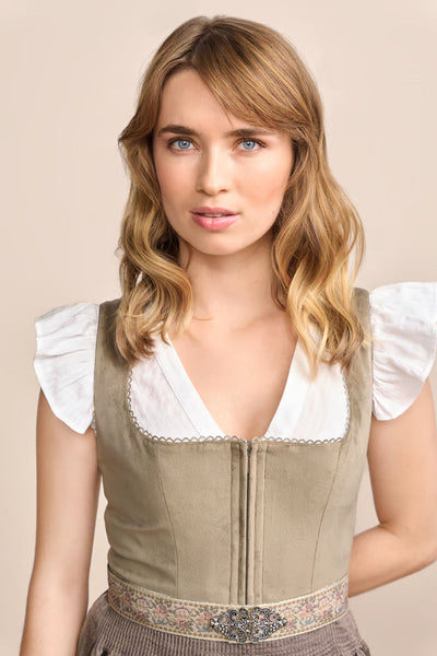 (new) Kruger Midi Dirndl 2pcs. 60cm "Fea" beige