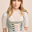 (new) Kruger Midi Dirndl 2pcs. 60cm "Corvina" blue