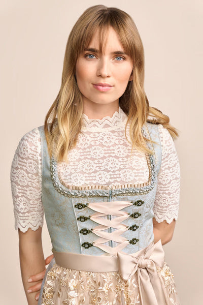 (new) Kruger Midi Dirndl 2pcs. 60cm "Corvina" blue