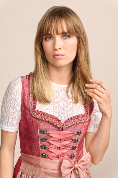 (new) Kruger Midi Dirndl 2pcs. 60cm "Caprina" pink