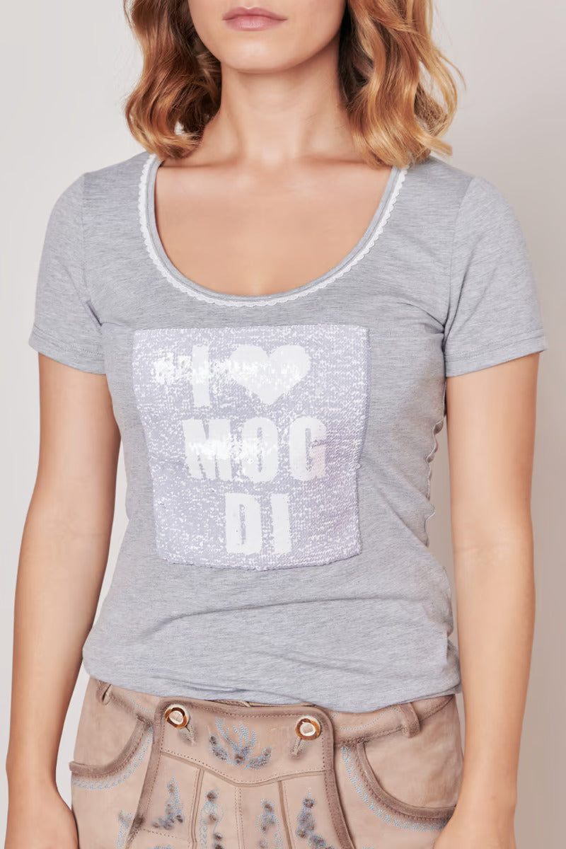 Woman's T-Shirt with Heart & I Mog Di