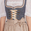 Kruger Mini Dirndl 2pcs. 50cm "Justine" blue