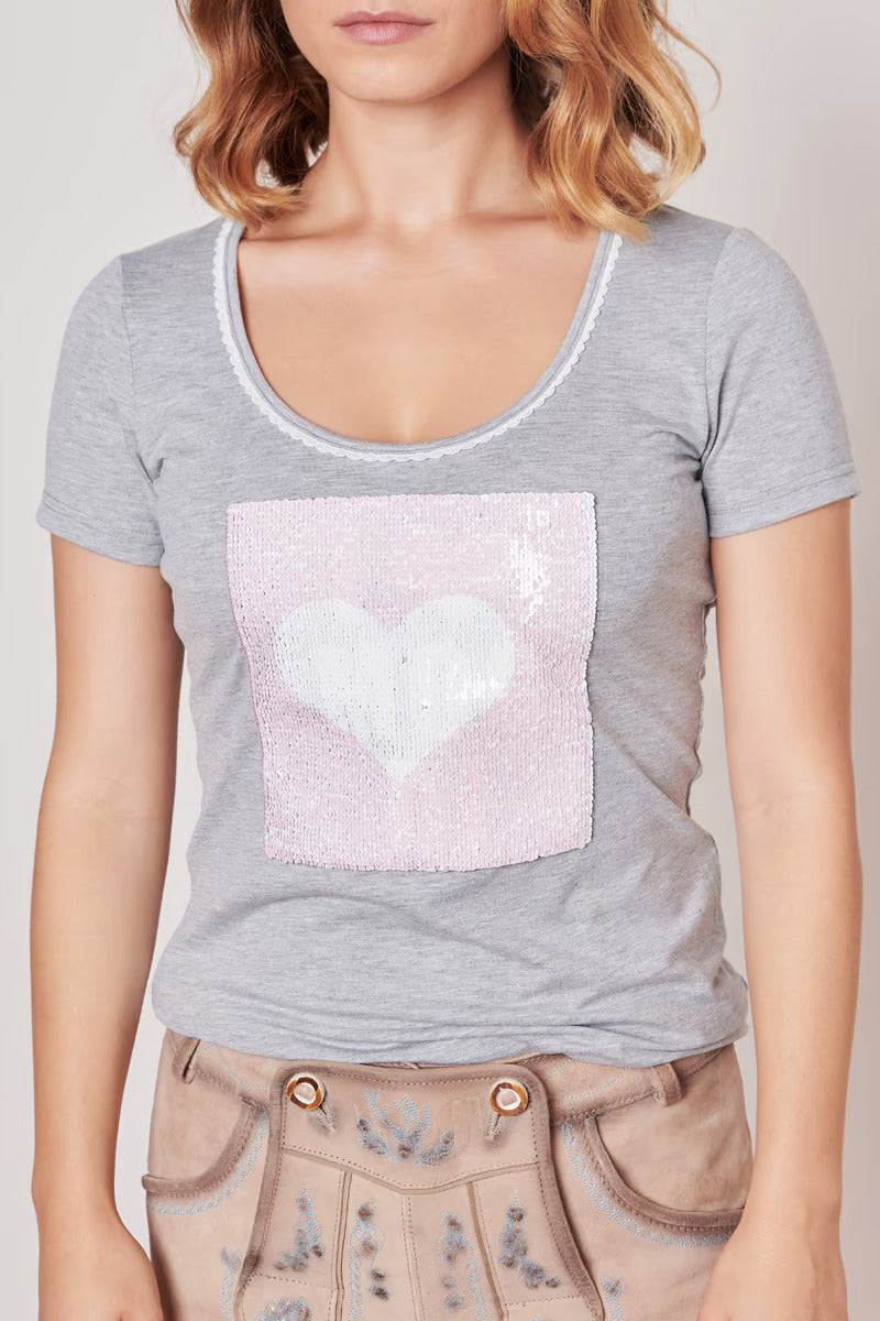 Woman's T-Shirt with Heart & I Mog Di