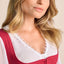 Kruger Midi Dirndl 2pcs. 60cm "Flaminia" berry (36,40,42) low stock