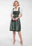 Midi Dirndl 2pcs. 60cm "Element" olive (38,40,42)