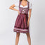 Stockerpoint Mini Dirndl 2pcs. 55cm "Angelica" Bordeaux (34)