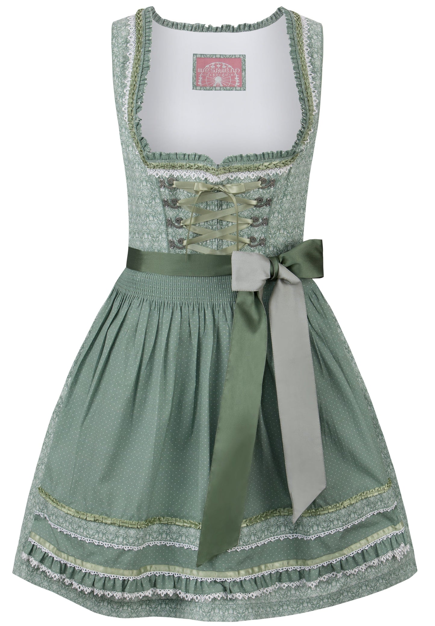 Stockerpoint Mini Dirndl 2pcs. 55cm "Kim" Sage (closeout)32