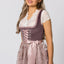 Stockerpoint Mini Dirndl 2pcs. 55cm "Loredana" Aubergine (32) closeout