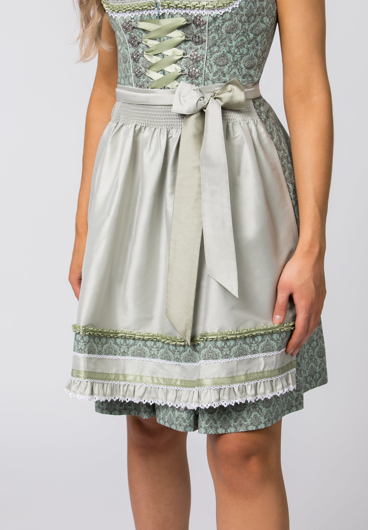 Stockerpoint Mini Dirndl 2pcs. 55cm "Ruby" sage (closeout) 32,34