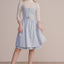 Kruger Midi Dirndl 2pcs. 60cm "Alisha" light blue