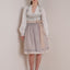 Kruger Midi Dirndl 2pcs. 60cm "Nellie" grey (38) *low stock